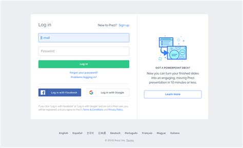 prezi sign in.